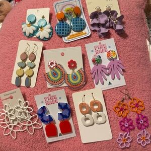 Colorful  Earrings lot